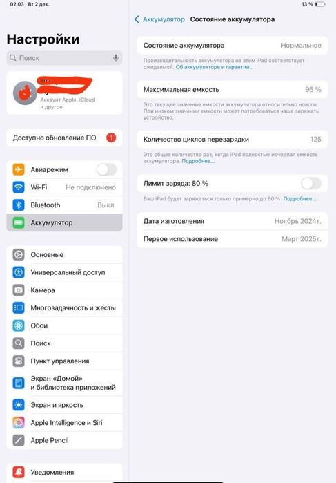 Ipad pro 11 inch m4 256 wif