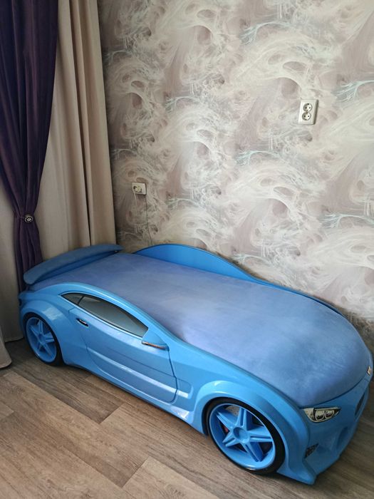 Детская кровать машинка Mebel Kids