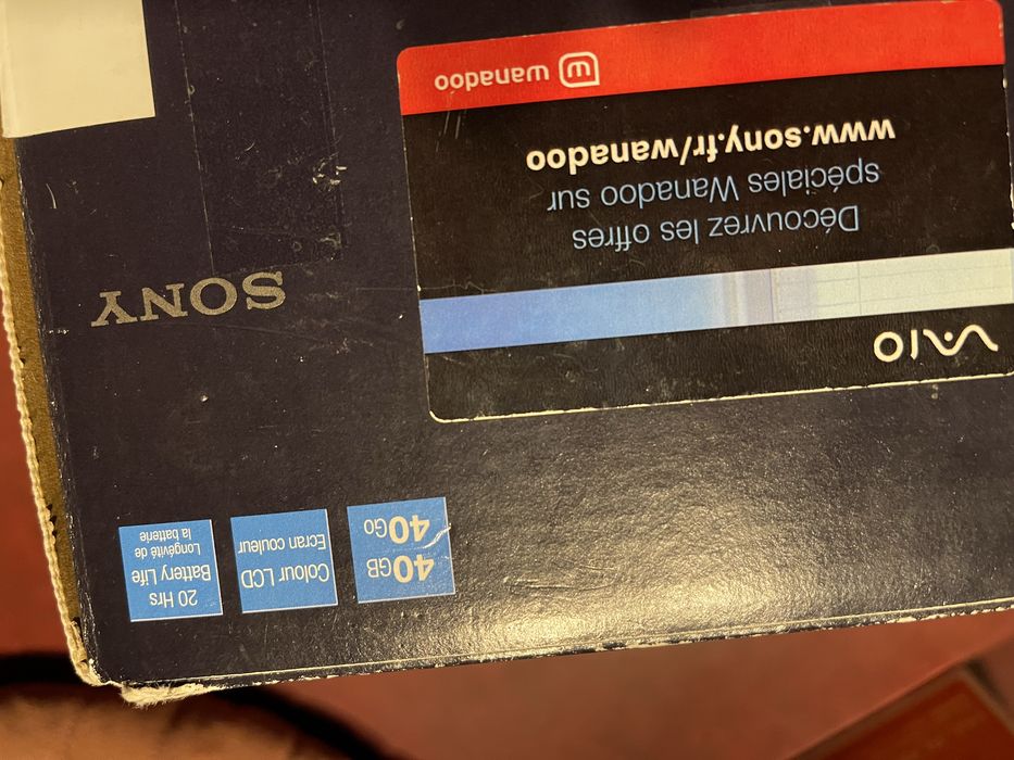 Sony VAIO pocket mp3 player 40GB