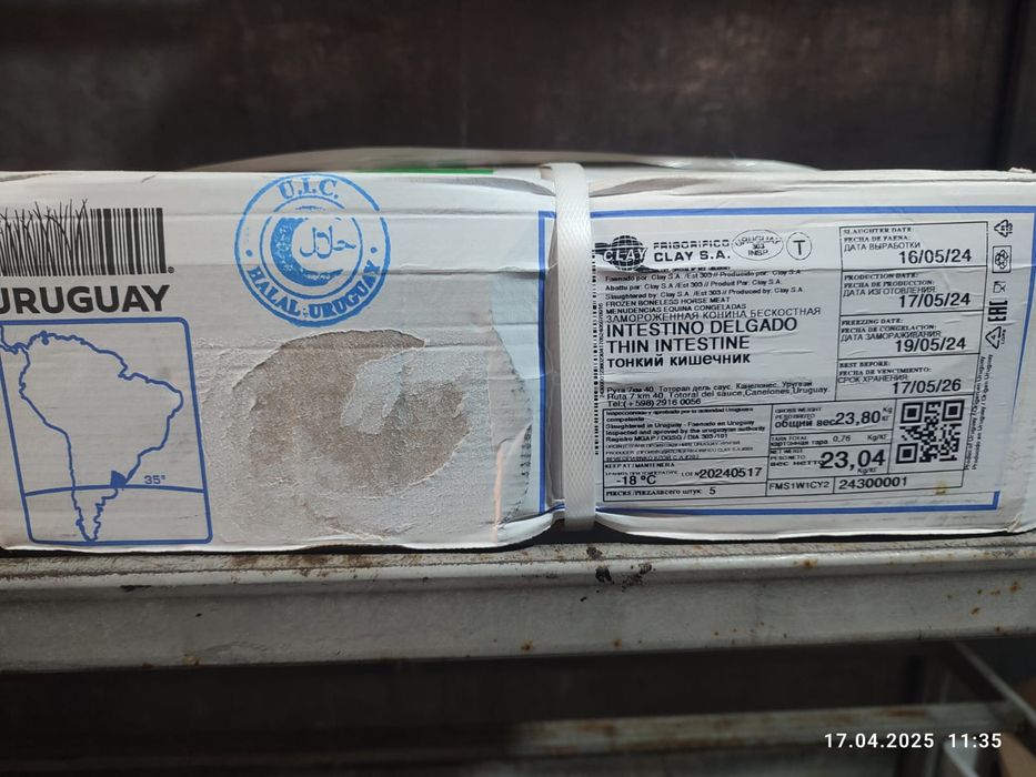 Черева конская замороженная