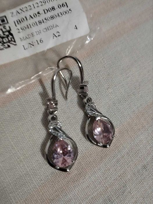 Серьги 925 проба серебро