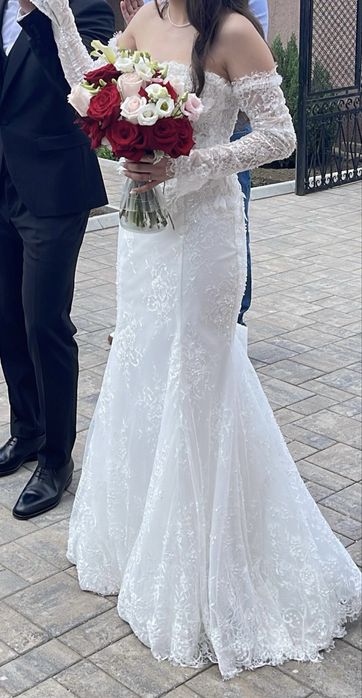 Rochie mireasă sirenă dantelă Sinatra by Monreal Elite Mariaj