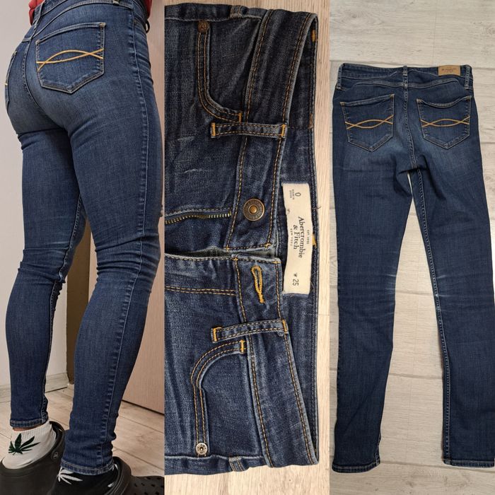 Дънки висока талия skinny 36