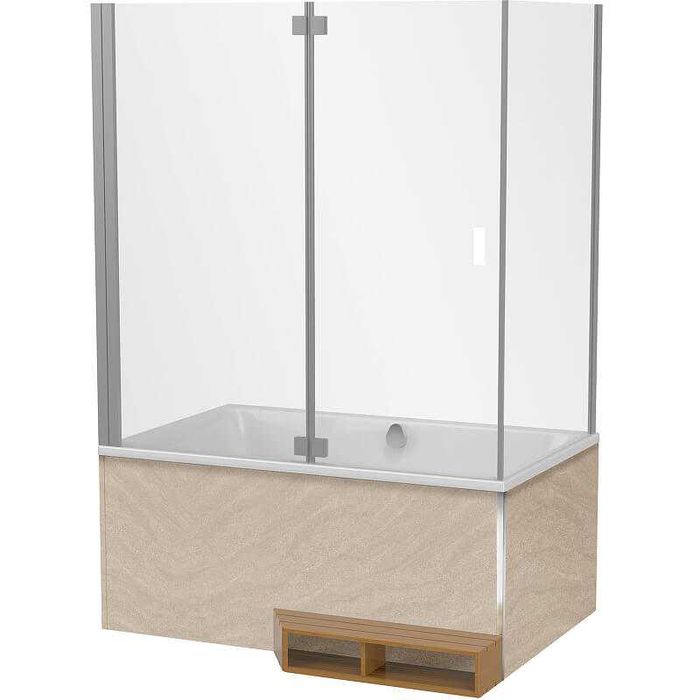 Компактна вана-душ 120×80 и 140х90 см с крачета – Jacob Delafon E6D122