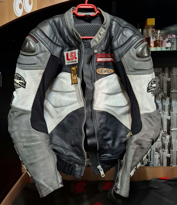 Geaca moto piele