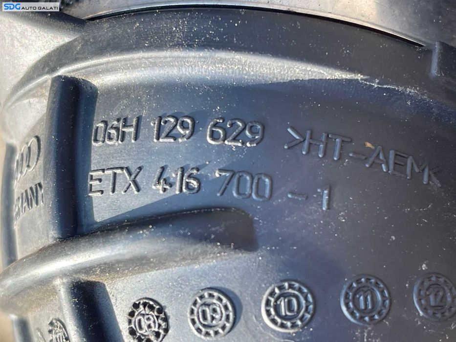 Furtun Conducta Racord Admisie Aer Turbo Turbina Turbosuflanta Audi A5 2.0 TFSI CDNB CDNC CAEA CAEB CPMA CPMB 2008 - 2011 Cod 06H129629 [C3097]