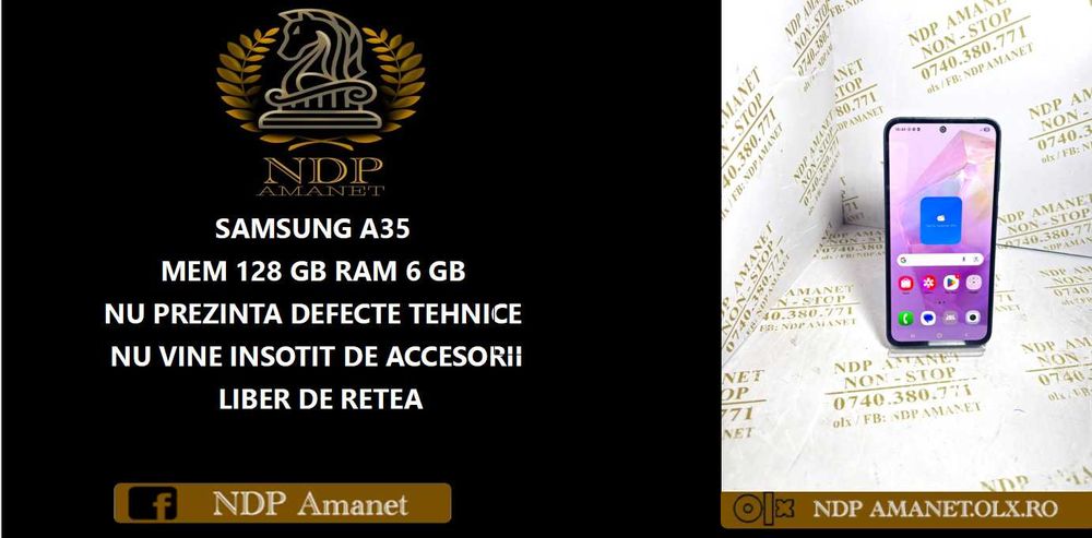 NDP Amanet Calea Mosilor 298 SAMSUNG A35 ( 52213)