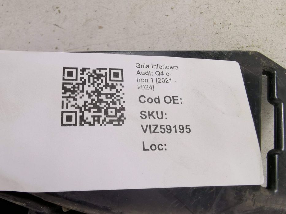 Grila Inferioara Audi Q4 e-tron 1 2021 2022 2023 2024 Original In Star