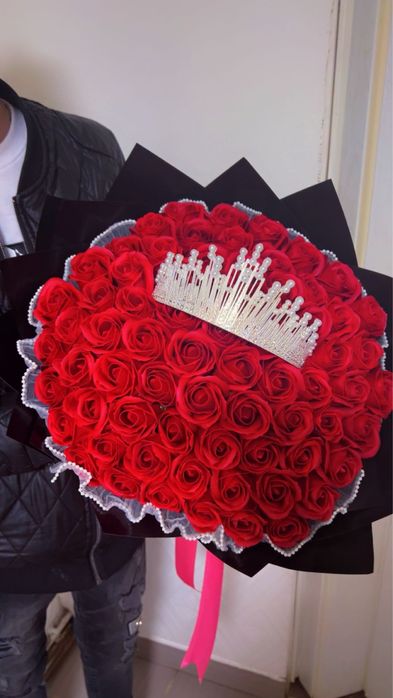 Buchet din trandafiri de sapun