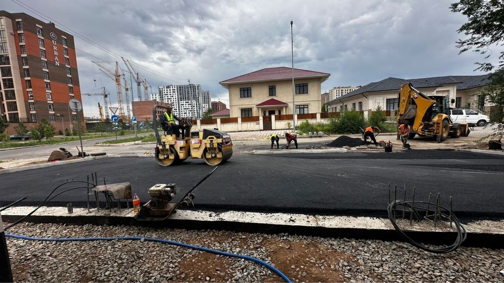 Асфальтирование асфальт бордюр поребрик