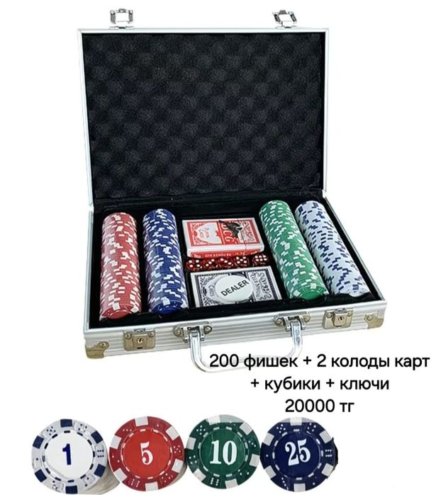 Покер, наборы с номиналом и без номинала