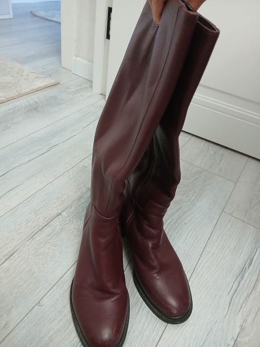 Продам сапоги кожанные зимние