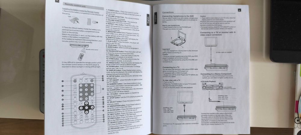Нов DVD портативен плеър с екран за прожектиране Roadstar
