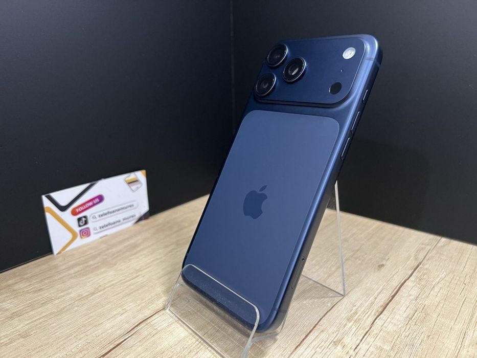 Iphone 17 Pro Max 256Gb Deep Blue Second-Hand 3 ani garanție, Telefoan