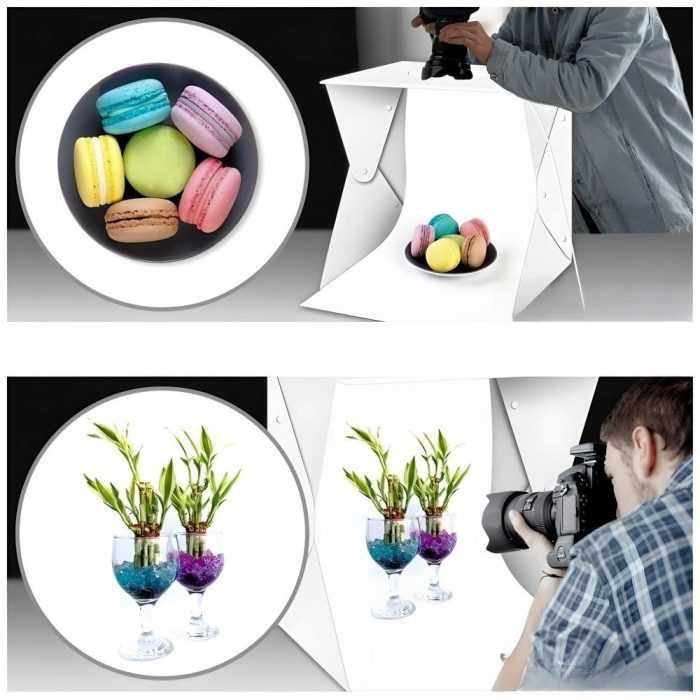 Професионална Фотографска Кутия 30 см | Димируемо LED осветление | PVC