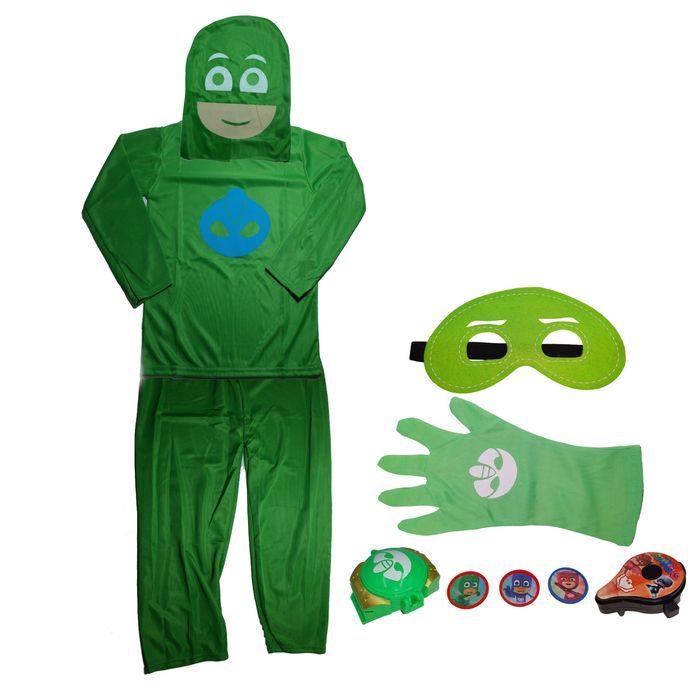Set costum Eroi in Pijamale IdeallStore®, Sopi, L, 7-9 ani, verde