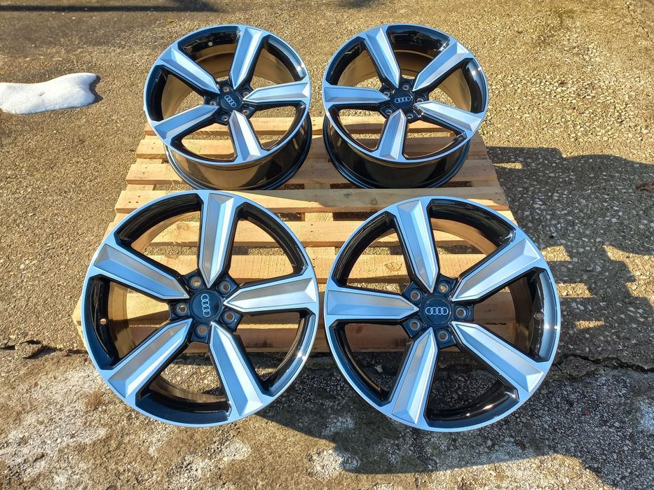 18. АУДИ 5Х112 БАБА ЯГА Deep Black Silver A3 A4 A5 A6 A7 A8 Q3 Q5 Ч.Но