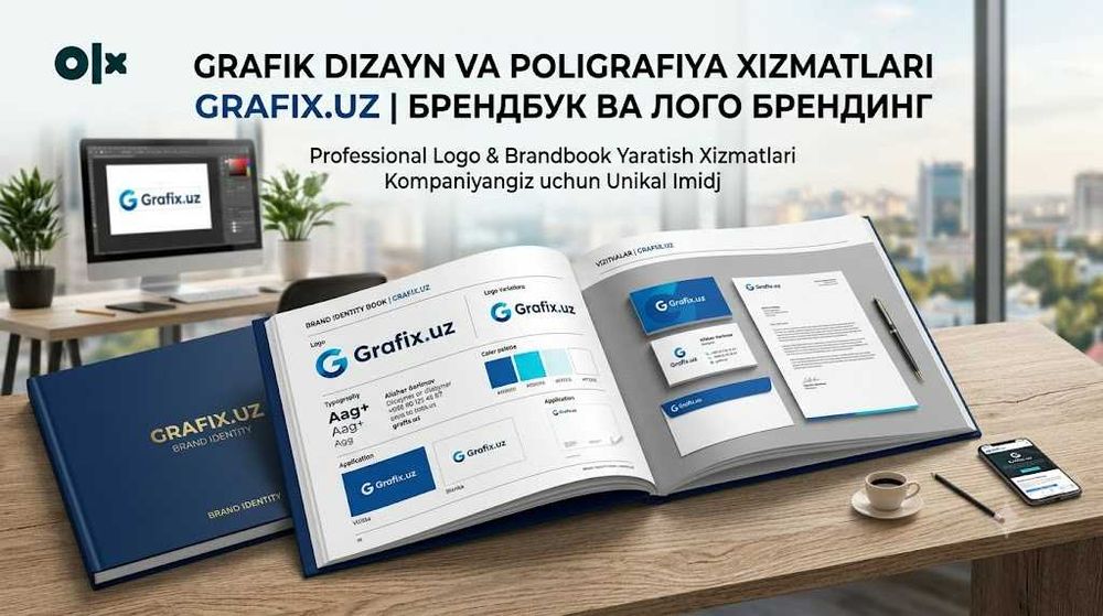 Grafik Dizayn va Poligrafiya Xizmatlari I Дизайн I Grafix.uz
