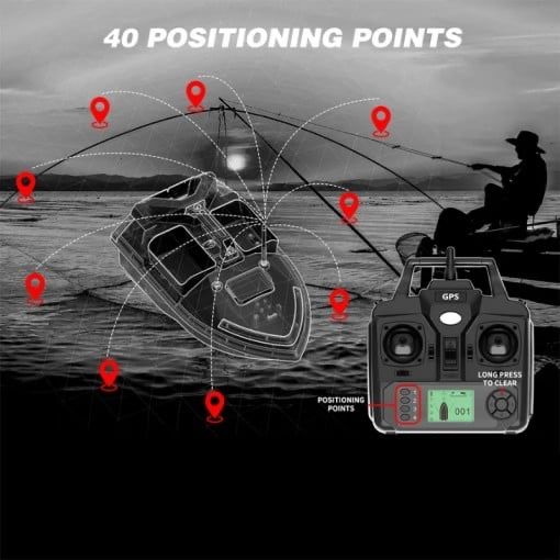 Barcă Nadit și Momit V020,GPS,3 cuve,2kg,500m