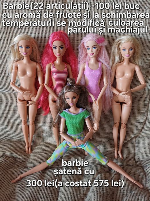 Păpuși barbie 22 articulații