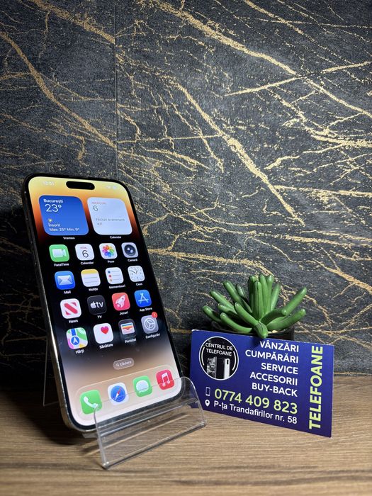 Iphone 14 Pro Max/128 GB/Garantie 2 Ani Centrul de Telefoane/Rate