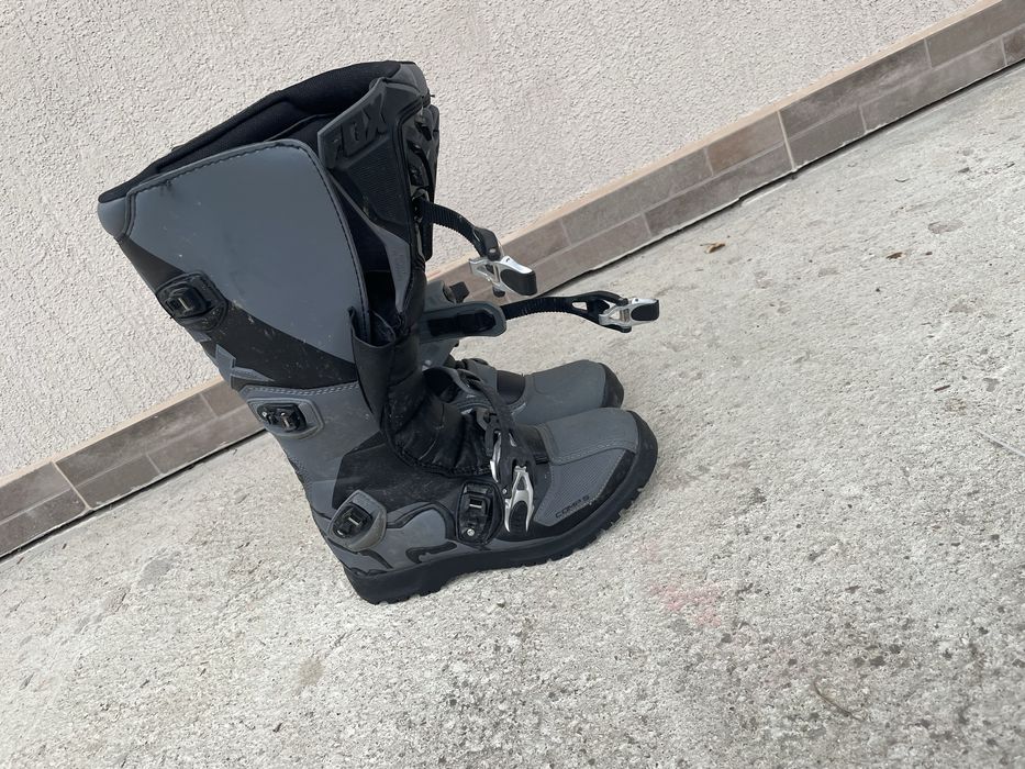Cizme motocross/atv Fox Comp  culoare negru/gri marime 44