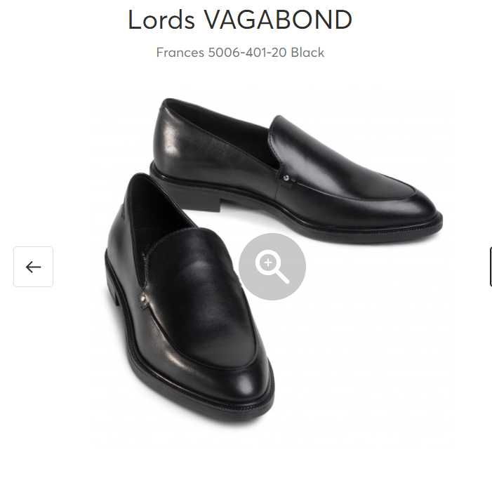 Pantofi negri damă 42 Vagabond