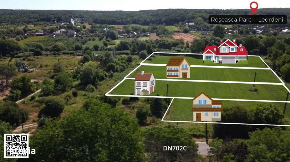Teren intravilan de 750mp, acces asfaltat și facilități