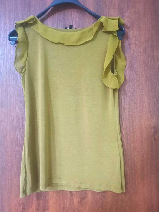 топ бял С размер massimo dutti