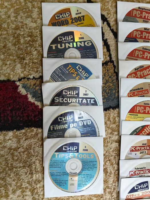 Cd/dvd-uri reviste ChipSpecial,FotoVideo si PcPractic