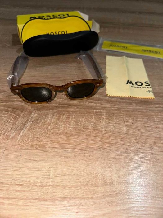 Слънчеви очила Moscot Lemtosh Linen Frame Dark Green Lenses.