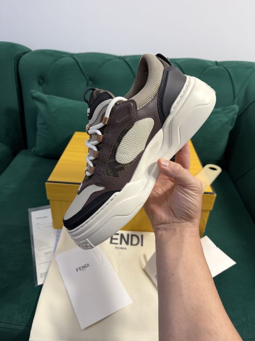 Adidasi Fendi piele naturala 100% Full Box colectie noua