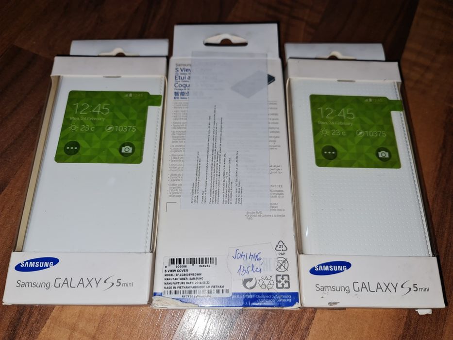 Husa flip smart activa originala Samsung S View Cover Galaxy S5 mini