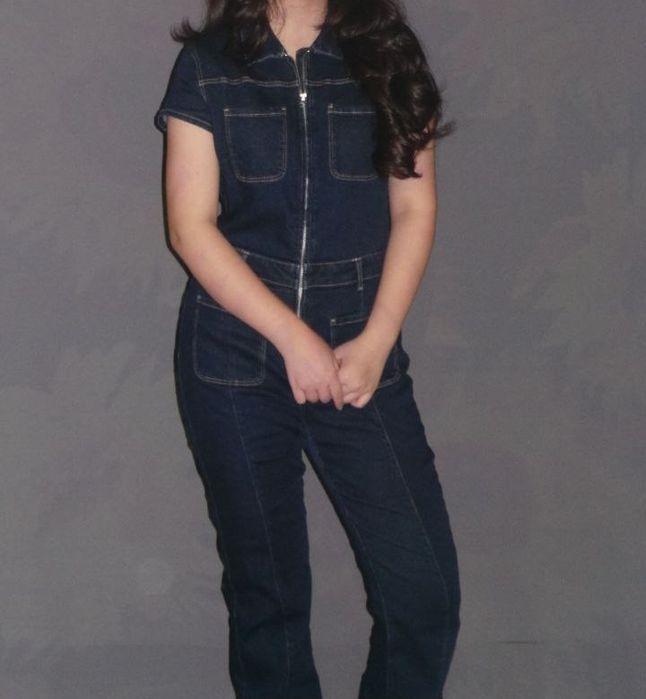 джинсовый комбинезон bershka размер М