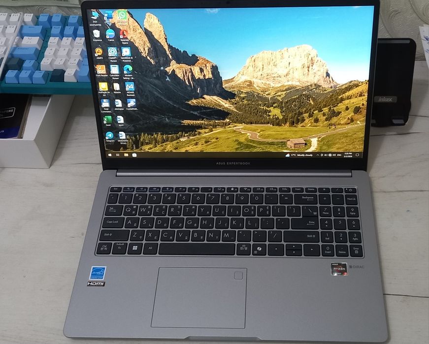 Asus Expertbook noutbook Ryzen 5 7535 HS kuchli 8/512
