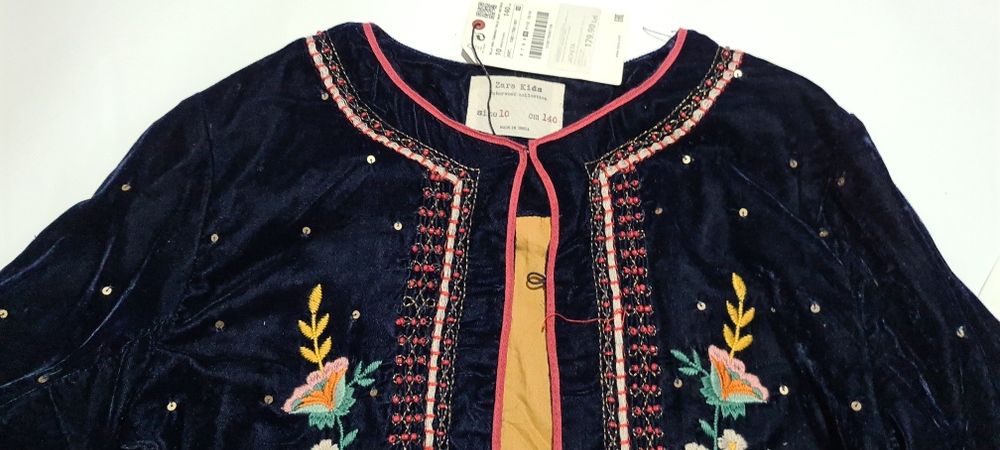 Sacou Zara + cămașă Sinsay mărimea 140