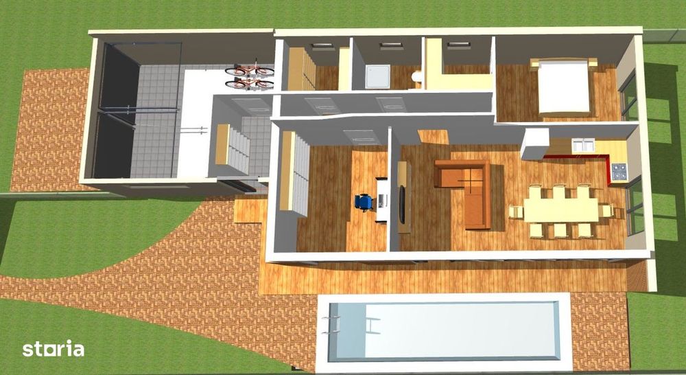 Vand parcela+proiect casa, ARED-AFI