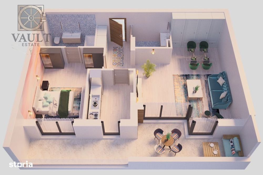 2 Camere • 2 Bai • 72 Mp • Terasa 18 Mp • Jandarmeriei