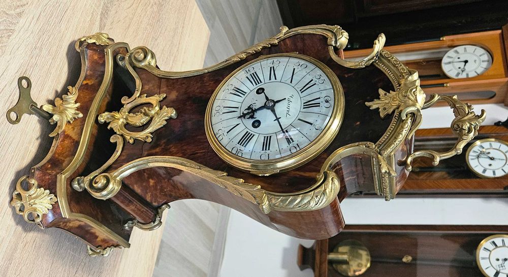 Ceas de semineu francez in stil Boulle, cca 1850