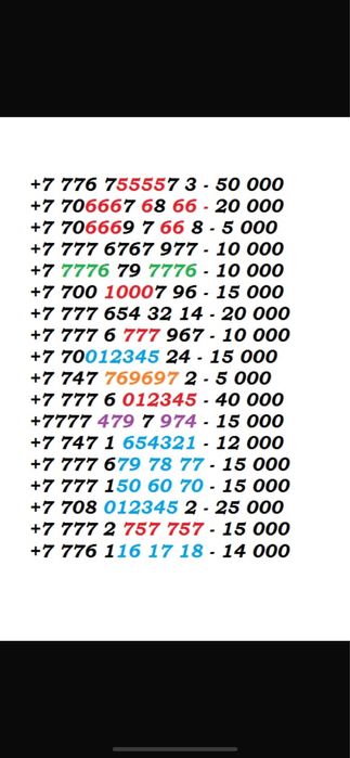 Номера Altel beeline