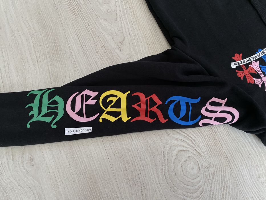 Hanorac Chrome Hearts S Negru - Color