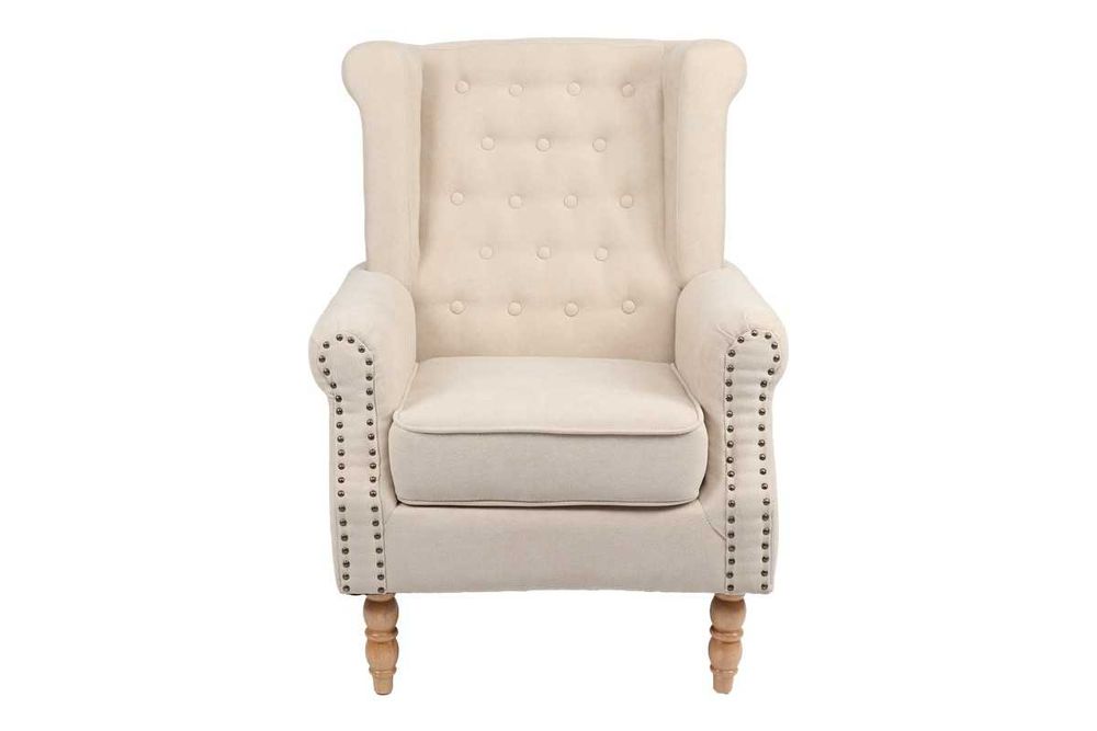 Удобно кресло Puzzle-home Piore, 3 цвята, Дървени крака, 77x80x106cm