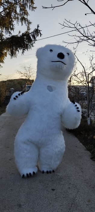 Urs gonflabil mascota gonflabila masha panda polar, maro, rose red