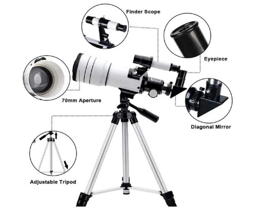Телескоп Астрономический Монокулярный F30070M Teleskop Telescope