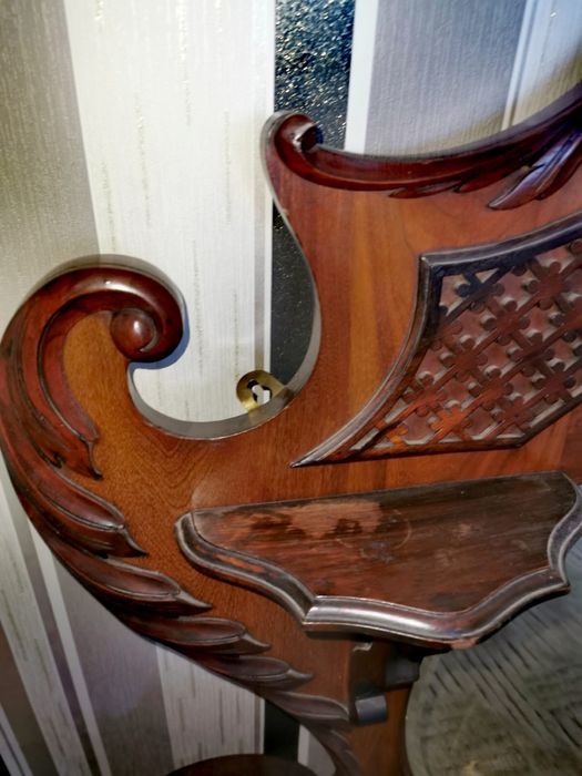 Огледало Викторианско масивно тежко махагон орех 100 х 140 см.