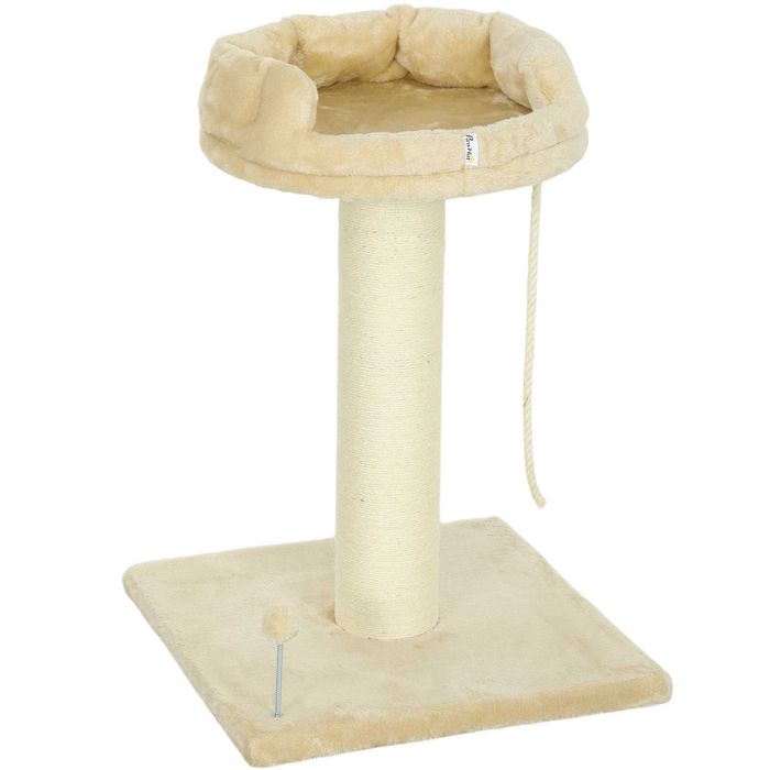 PawHut Дърво за котки с котешко легло, вкл. играчки за котки, 55 см x 55 см x 83 см