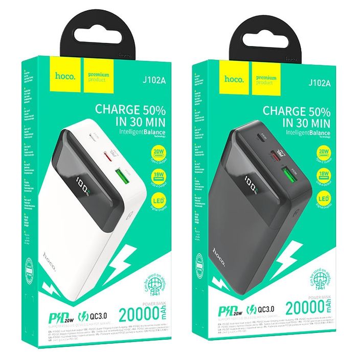 PowerBank Hoco, Borofone 10 000 mAh, 20 000 mAh, 30 000 mAh, Повербанк