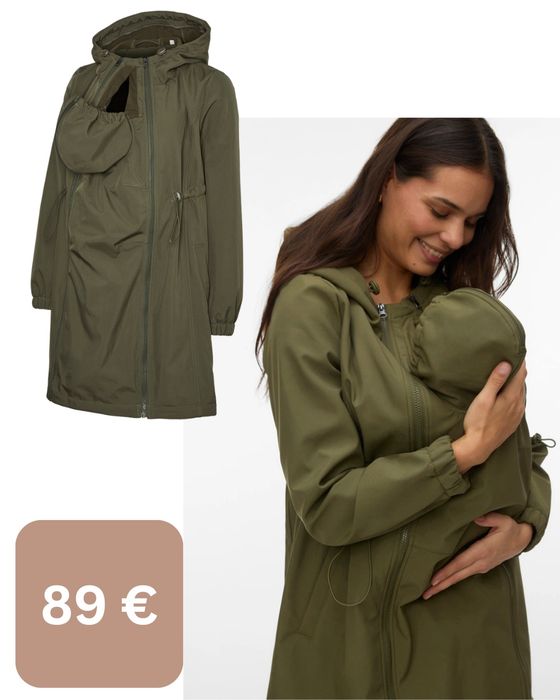 Преходни пролетно-есенни якета за бременни и бебеносене xs s m l 2xl