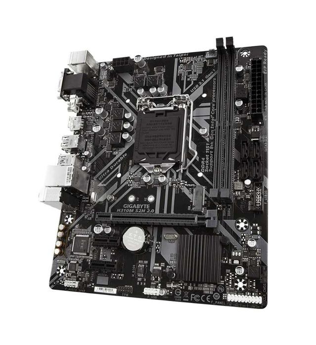 Placa de baza Gigabyte H310M S2H 2.0 Socket 1151 Gen 8,9 DDR4 USB 3.0 HDMI VGA DVI