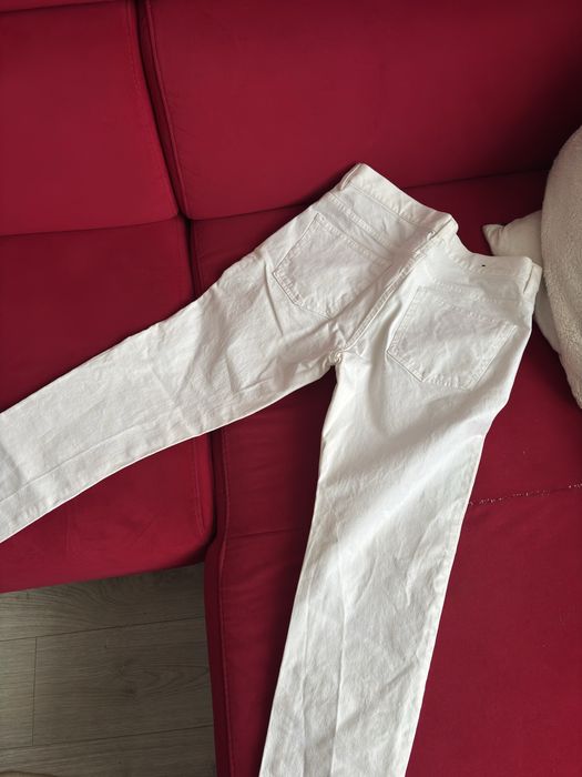 Blugi H&M skinny fit marimea 33 albi